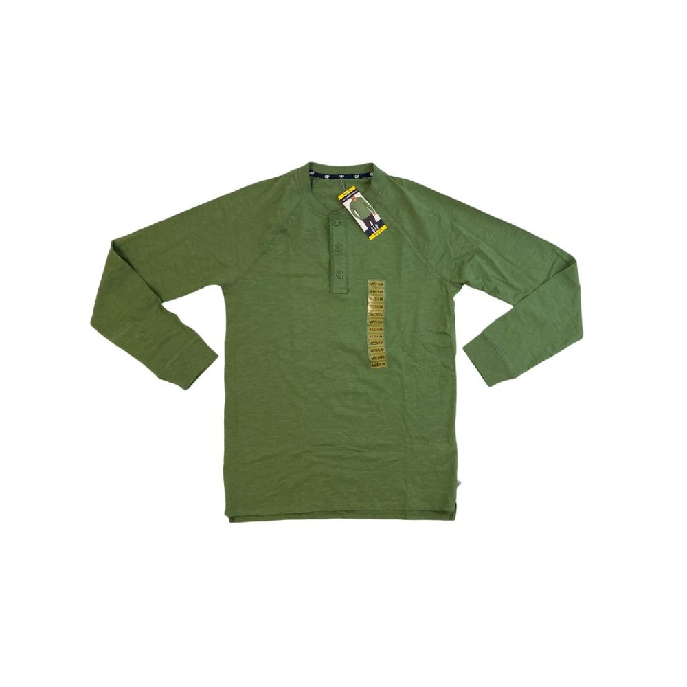 !!NEW!! Men's Bronze Green GAP Henley Long Sleeve Tee XL